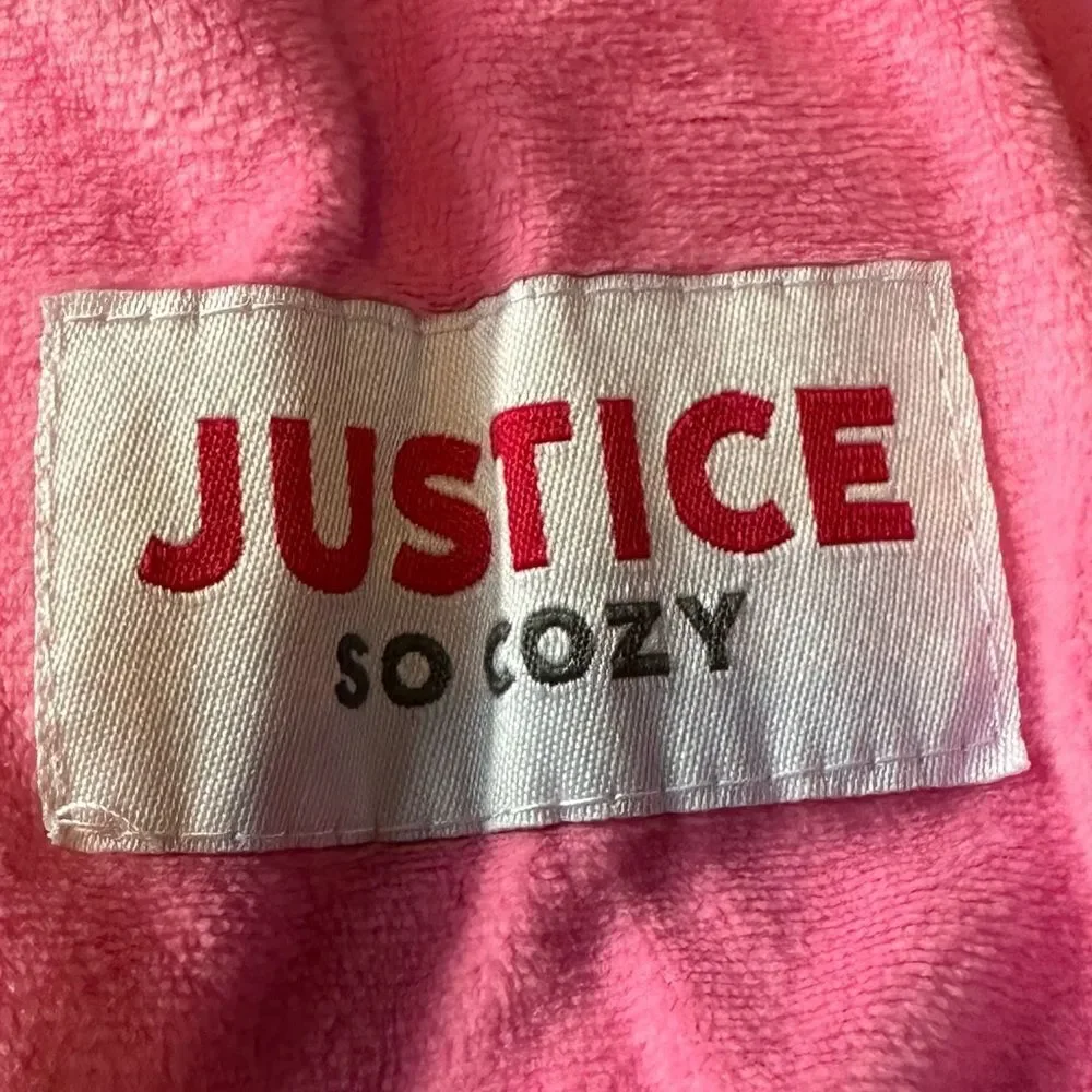 Justice Sleep Girls Fleece Pajamas Penguines Pink  - Girls Size Large 12-14